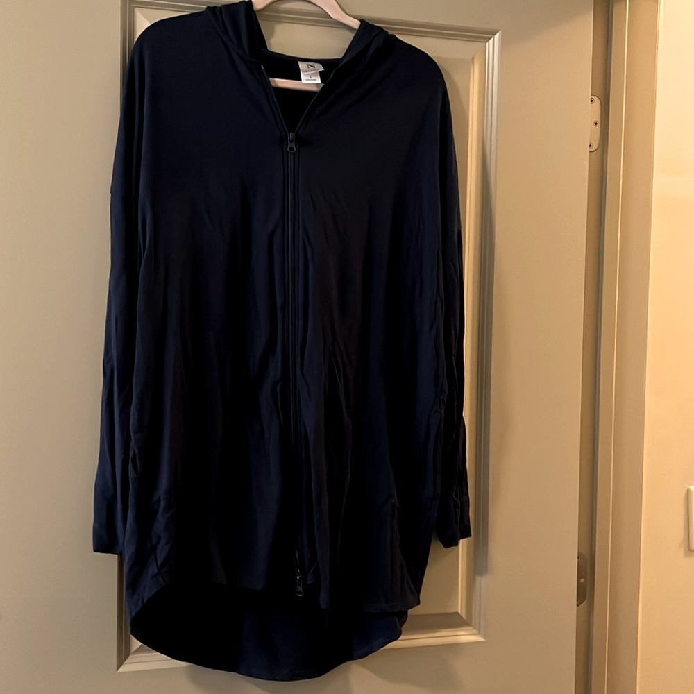 Natori Navy Zip Up Hoodie